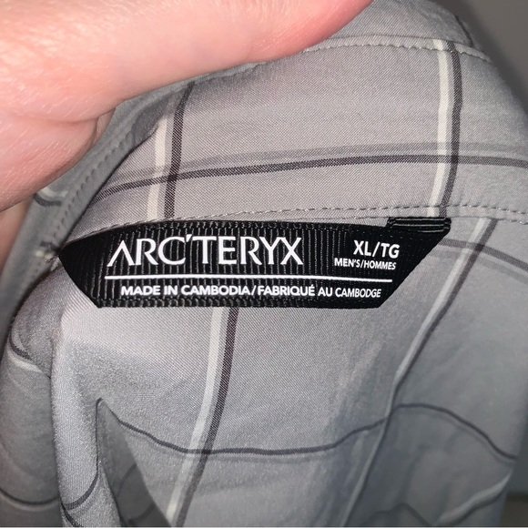 Arc'teryx Gray Casual Button Down Shirt XL - Picture 3 of 10